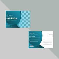 Minimal Business Postcard Design Template vector