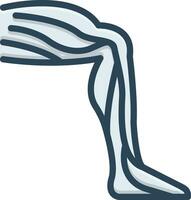 color icon for leg veins vector