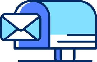 Flat style Mailbox icon or symbol. vector