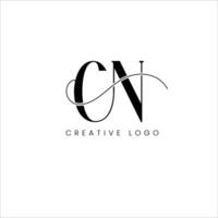 cn initial letter logo vector