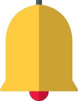 Isolated icon Bell in yellow color. vector