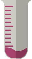 Gray and purple test tube. vector