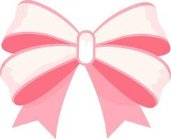 Beautiful bow illustration on white background. vector