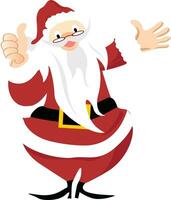 Cartoon character of a Santa Claus. vector