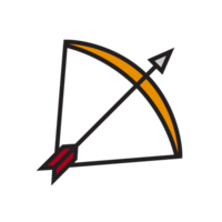 illustration of bow and arrow weapon png