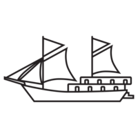 illustration av segling båt png