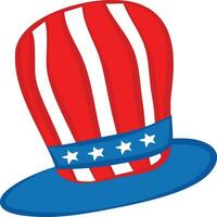 Uncle sam hat icon. vector