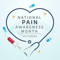 pain awareness month design template good for celebration. medical tool design. flat design. vector eps 10.