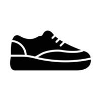 gimnasio Zapatos vector glifo icono para personal y comercial usar.