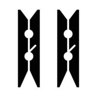Clothespin Vector Glyph Icon For Personal And Commercial Use.