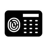 Security Panel Vector Glyph Icon For Personal And Commercial Use.