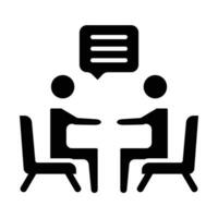 reunión vector glifo icono para personal y comercial usar.