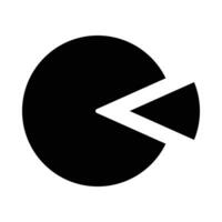 Pie Graphic Vector Glyph Icon For Personal And Commercial Use.