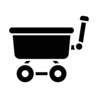 Wagon Vector Glyph Icon For Personal And Commercial Use.