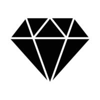 diamante vector glifo icono para personal y comercial usar.
