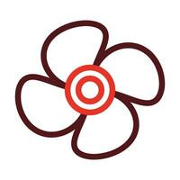 Turbine Thick Line Two Color Icons For Personal And Commercial Use. vector