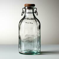 Unique glass bottle photo