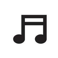 music note icon vector