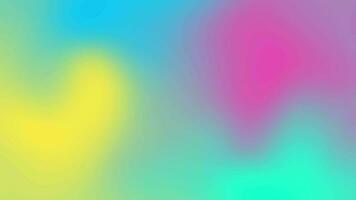 Animated gradient motion background with yellow, teal, pink, cyan color combination video