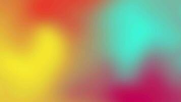 Animated gradient motion background with teal, orange, pink, yellow color combinations video