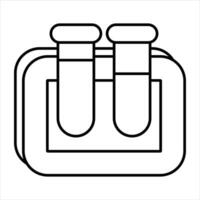 flask line icon design style vector