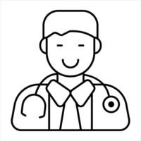 doctor line icon design style vector