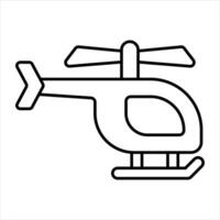 air ambulance line icon design style vector