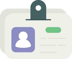 student card color outline icon design style vector