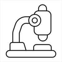 microscope line icon design style vector