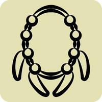 Icon Claw. related to American Indigenous symbol. hand drawn style. simple design editable. simple illustration vector