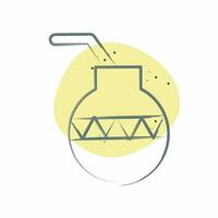 Icon Calabash. related to American Indigenous symbol. Color Spot Style. simple design editable. simple illustration vector