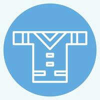 Icon Clothes. related to American Indigenous symbol. blue eyes style. simple design editable. simple illustration vector