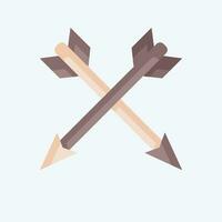 Icon Arrow. related to American Indigenous symbol. flat style. simple design editable. simple illustration vector