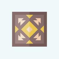 Icon Carpet. related to American Indigenous symbol. flat style. simple design editable. simple illustration vector