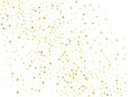 Luxury Gold Triangular Confetti Background. Vector illustration