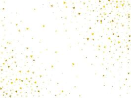 Luxury Gold Triangular Confetti Background. Vector illustration