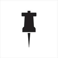 Push pin icon vector illustration symbol