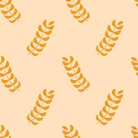 Seamless pattern of twigs in a flat style. Vector illustration.