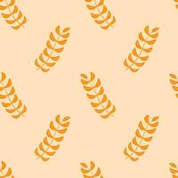 Seamless pattern of twigs in a flat style. Vector illustration.