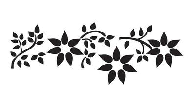 Leaf and Leaves Vector Illustration for Cut out pattern