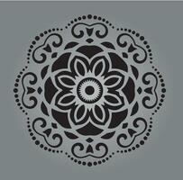 wall art demask circle arcane design best pattern vector