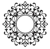 Circle Vines and Floral House Design and Vinyl Cut out vector