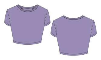 T shirt tops blouse vector illustration template for ladies