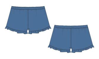 pantalones cortos vector ilustración modelo para niños