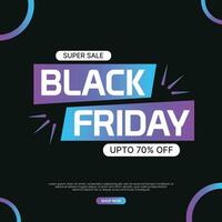 Black friday sale social media post banner eps vector file Black. friday sale promotion