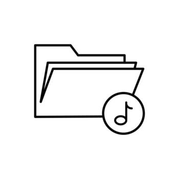 Document icon isolated on white background. Folder symbol modern, simple, vector, icon for website design, mobile app, ui. Vector Illustration