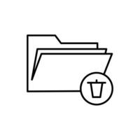 documento icono aislado en blanco antecedentes. carpeta símbolo moderno, simple, vector, icono para sitio web diseño, móvil aplicación, ui vector ilustración