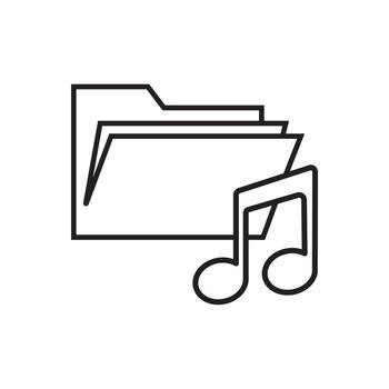 Document icon isolated on white background. Folder symbol modern, simple, vector, icon for website design, mobile app, ui. Vector Illustration