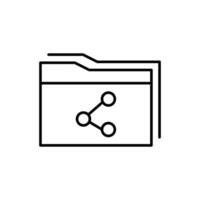 Document icon isolated on white background. Folder symbol modern, simple, vector, icon for website design, mobile app, ui. Vector Illustration