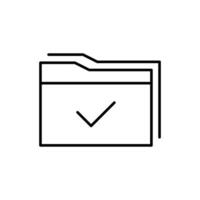 documento icono aislado en blanco antecedentes. carpeta símbolo moderno, simple, vector, icono para sitio web diseño, móvil aplicación, ui vector ilustración
